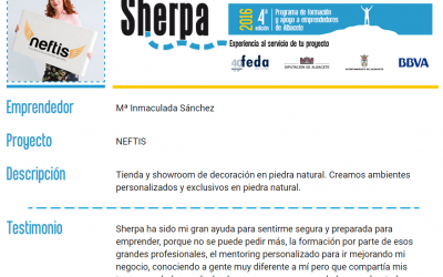 Neftis Semifinalista en el proyecto Sherpa 2016