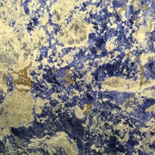 Piedra natural mármol de color azul con vetas blancas o grises SODALITA AZUL